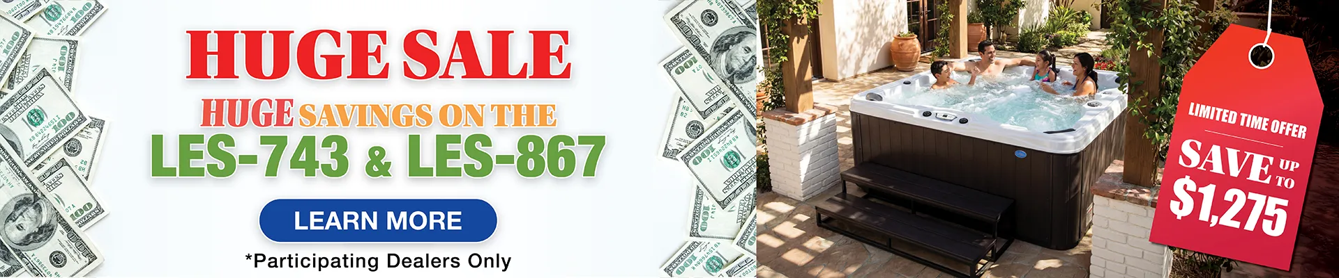 Calspas hot tub being used in a family setting - La Verkin